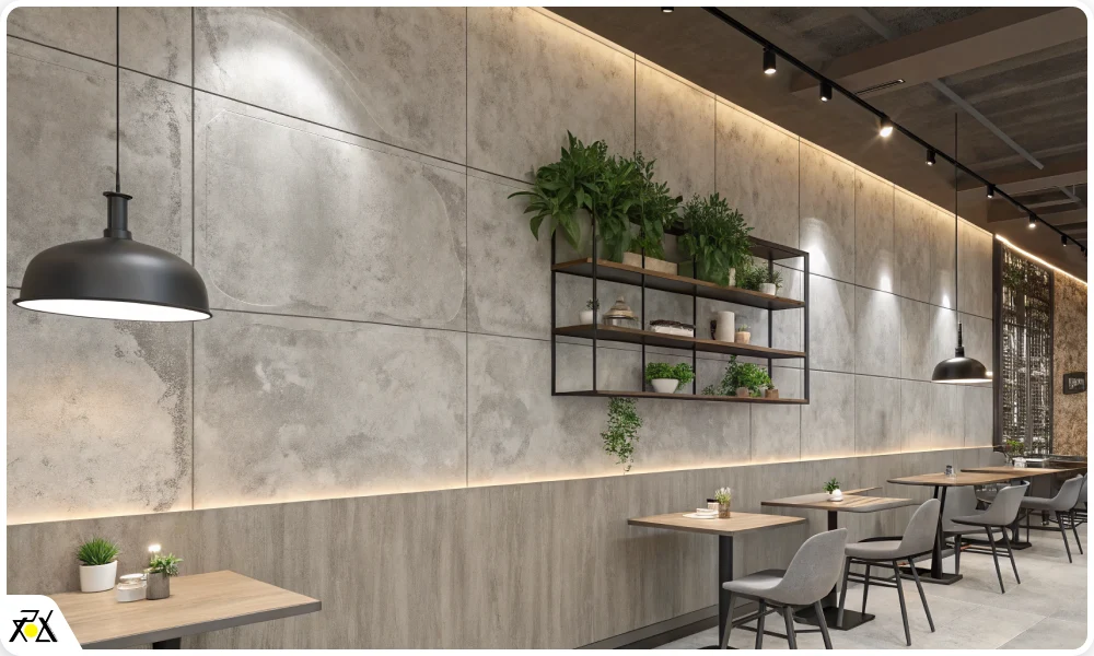 طراحی دیوار کافه